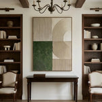 Forest and Ivory Geometry — featured artwork in an interior setting