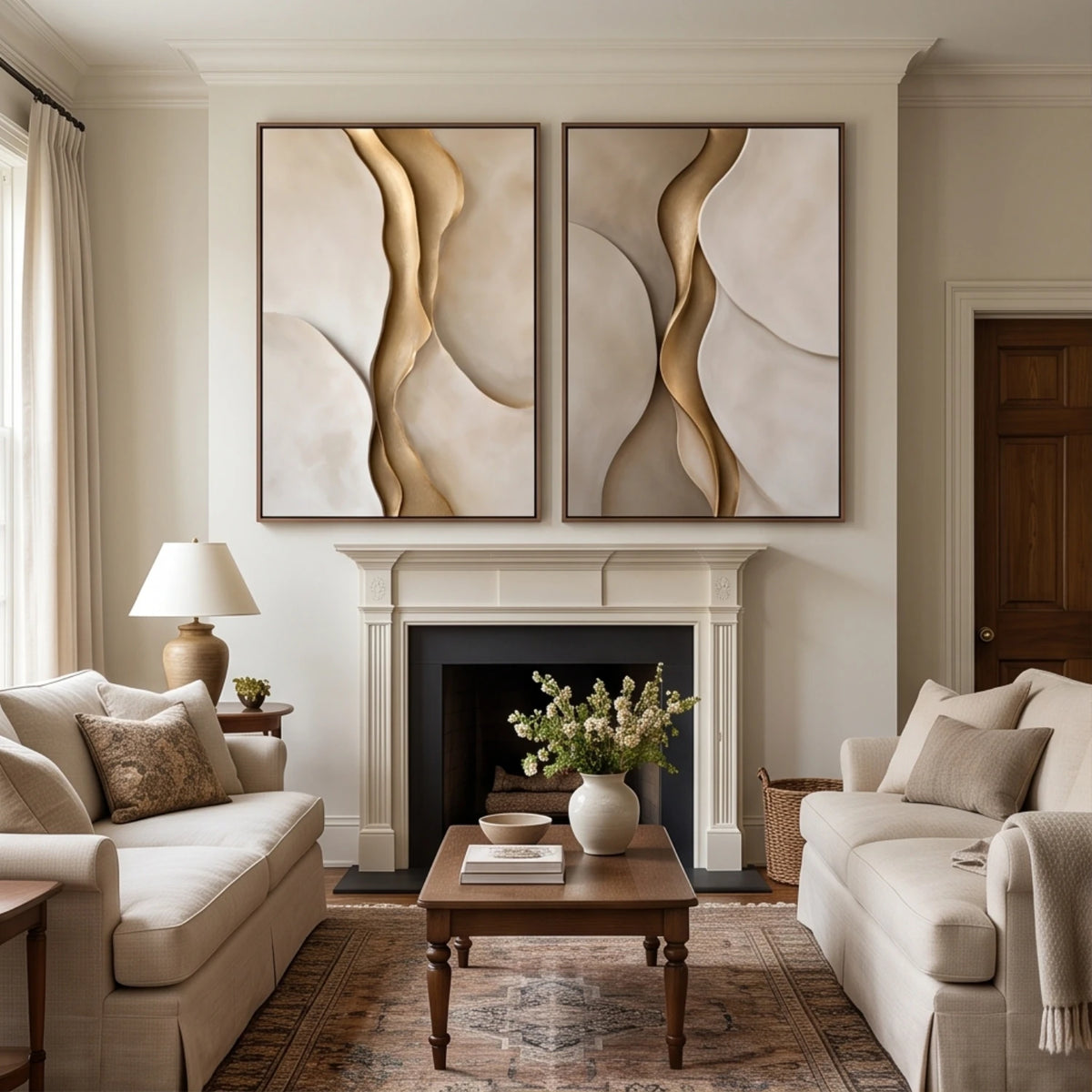 Gilded Ivory Currents — artwork view 10