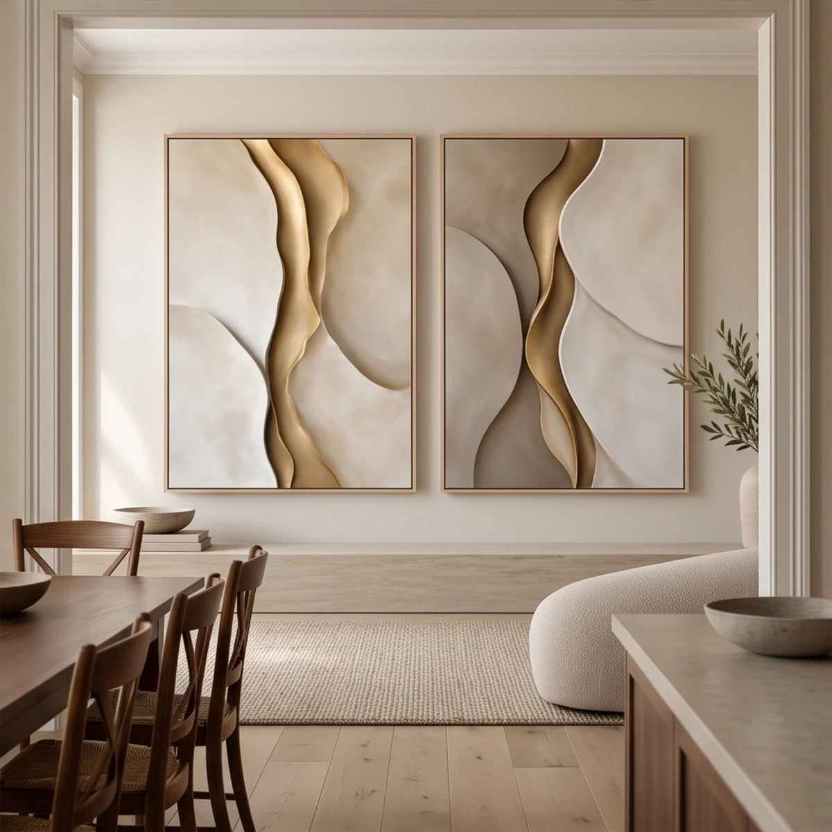 Gilded Ivory Currents — artwork view 9