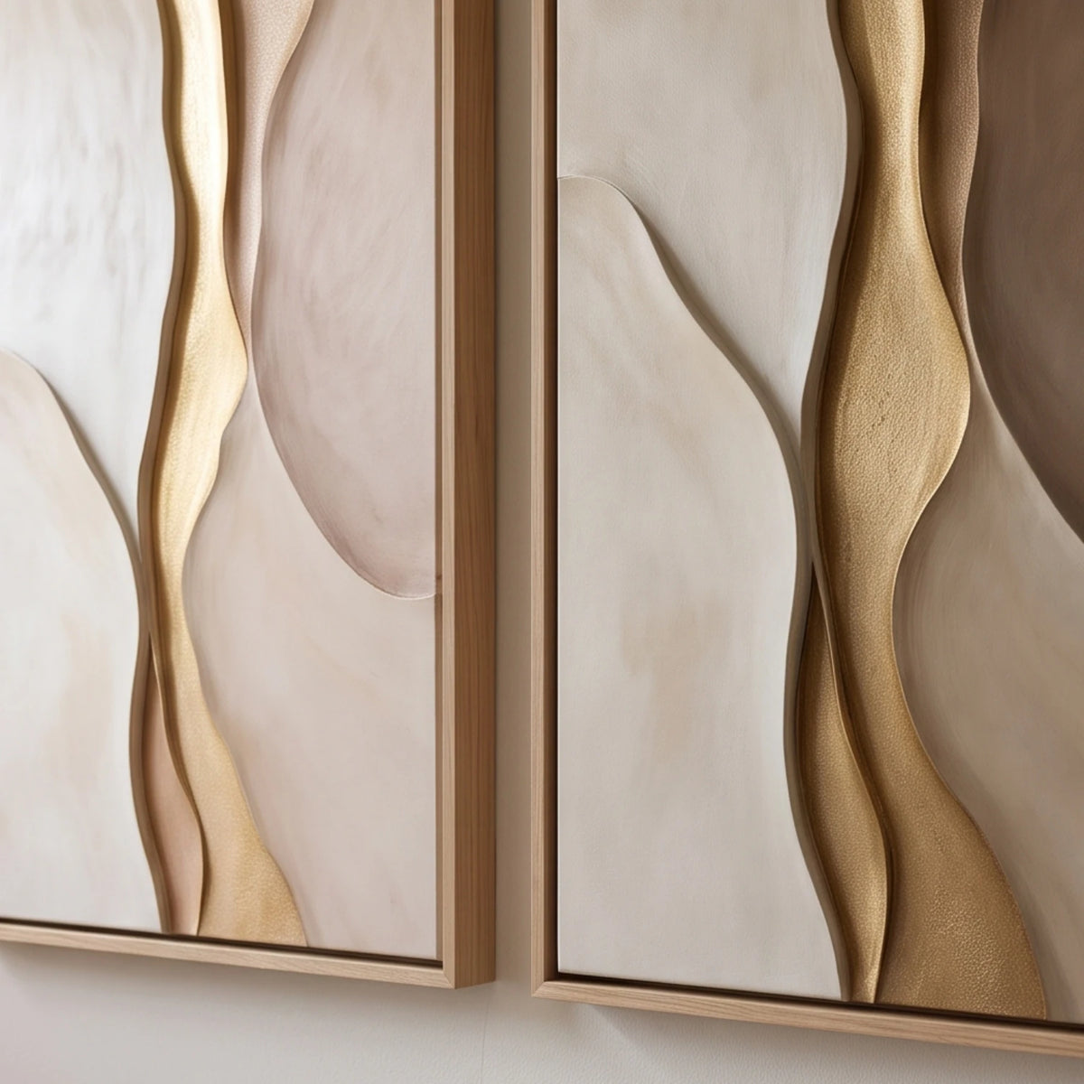 Golden Ribbon Flow — artwork view 2