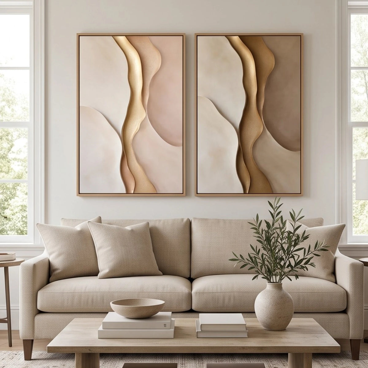 Golden Ribbon Flow — artwork view 5