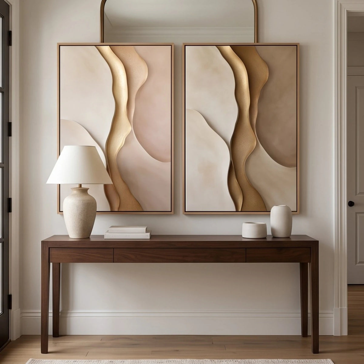 Golden Ribbon Flow — artwork view 7