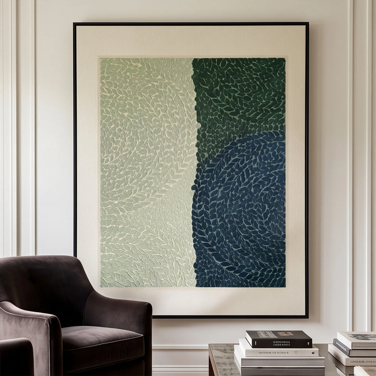 Midnight Botanical Curves — artwork view 2