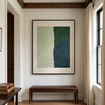 Midnight Botanical Curves — featured artwork in an interior setting