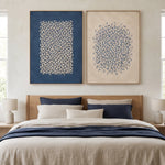 Midnight Leaf Medallions — featured artwork in an interior setting