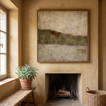 Olive Horizon Stillness — artwork view 1