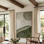 Olive Ripple Layers — artwork view 1