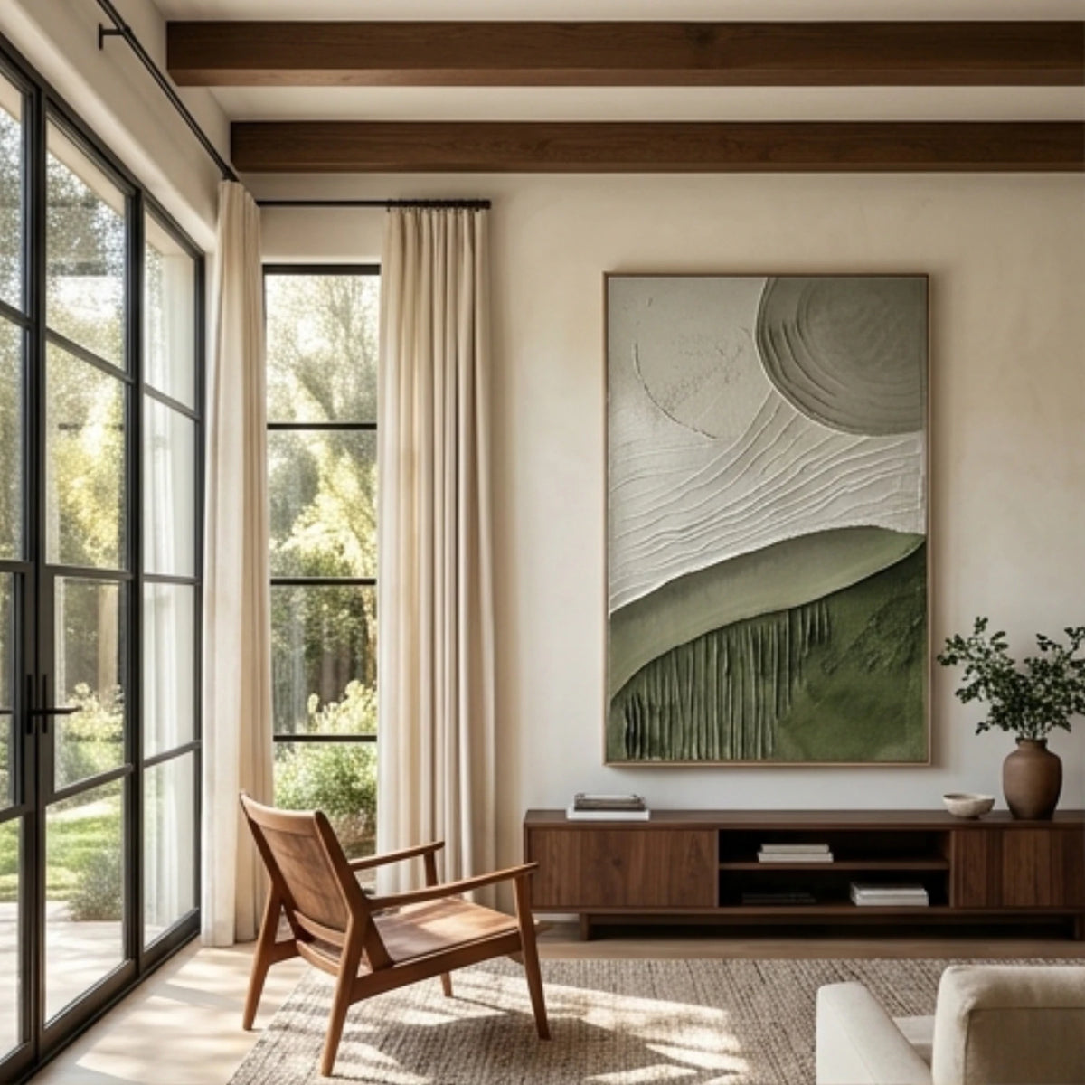 Olive Ripple Layers — artwork view 5