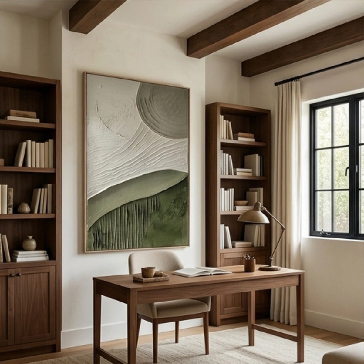 Olive Ripple Layers — artwork view 7