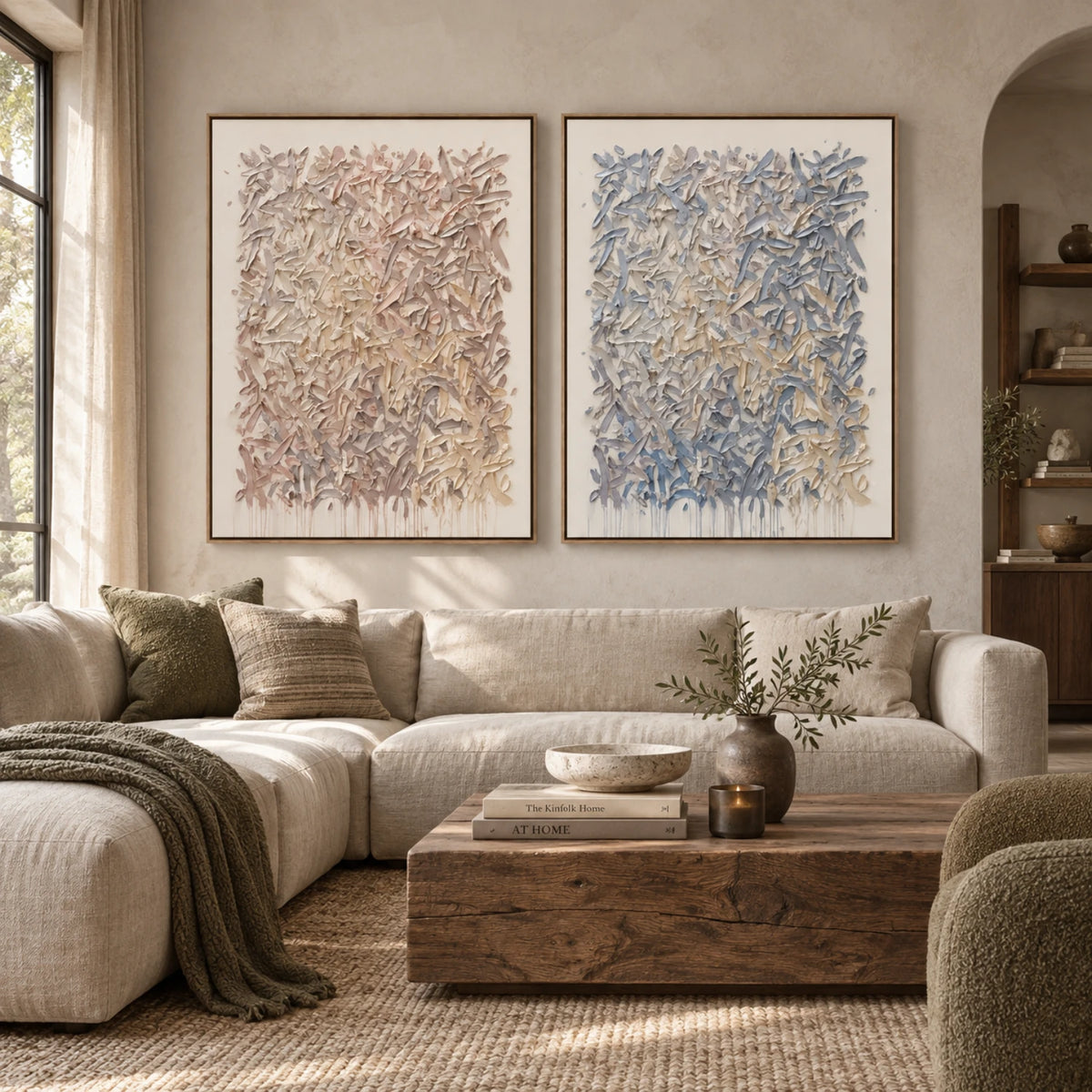 Petal Mosaic Dialogue — artwork view 1