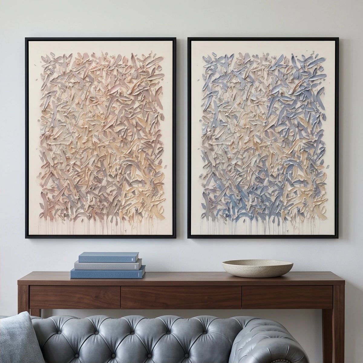 Petal Mosaic Dialogue — featured artwork in an interior setting