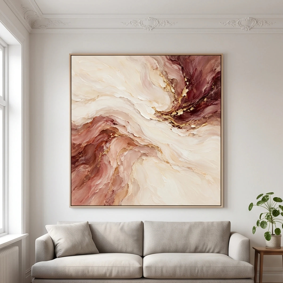 Rose and Russet Swirl — artwork view 1