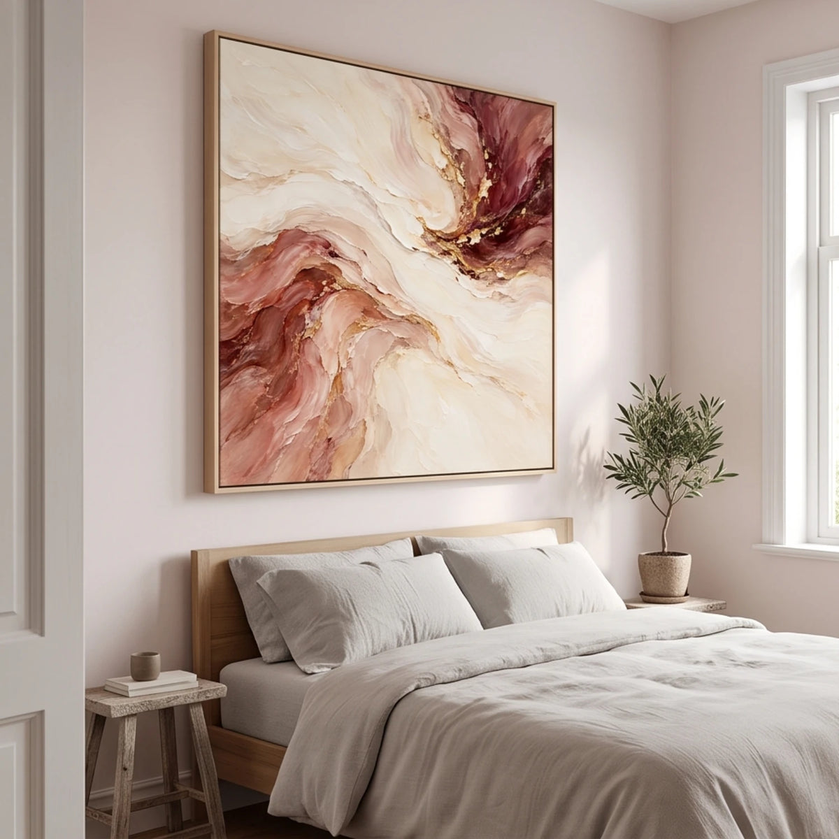 Rose and Russet Swirl — artwork view 3