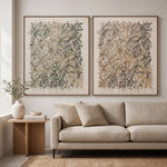 Sage and Earth Leaf Duet — artwork view 1