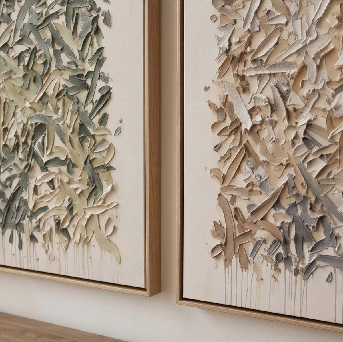 Sage and Earth Leaf Duet — artwork view 7