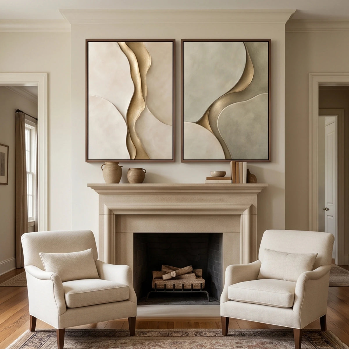 Sage and Gold Reverie — artwork view 8