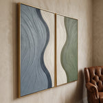 Sage and Slate Waves — artwork view 12