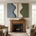 Sage and Slate Waves — artwork view 13