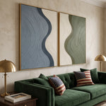 Sage and Slate Waves — artwork view 14
