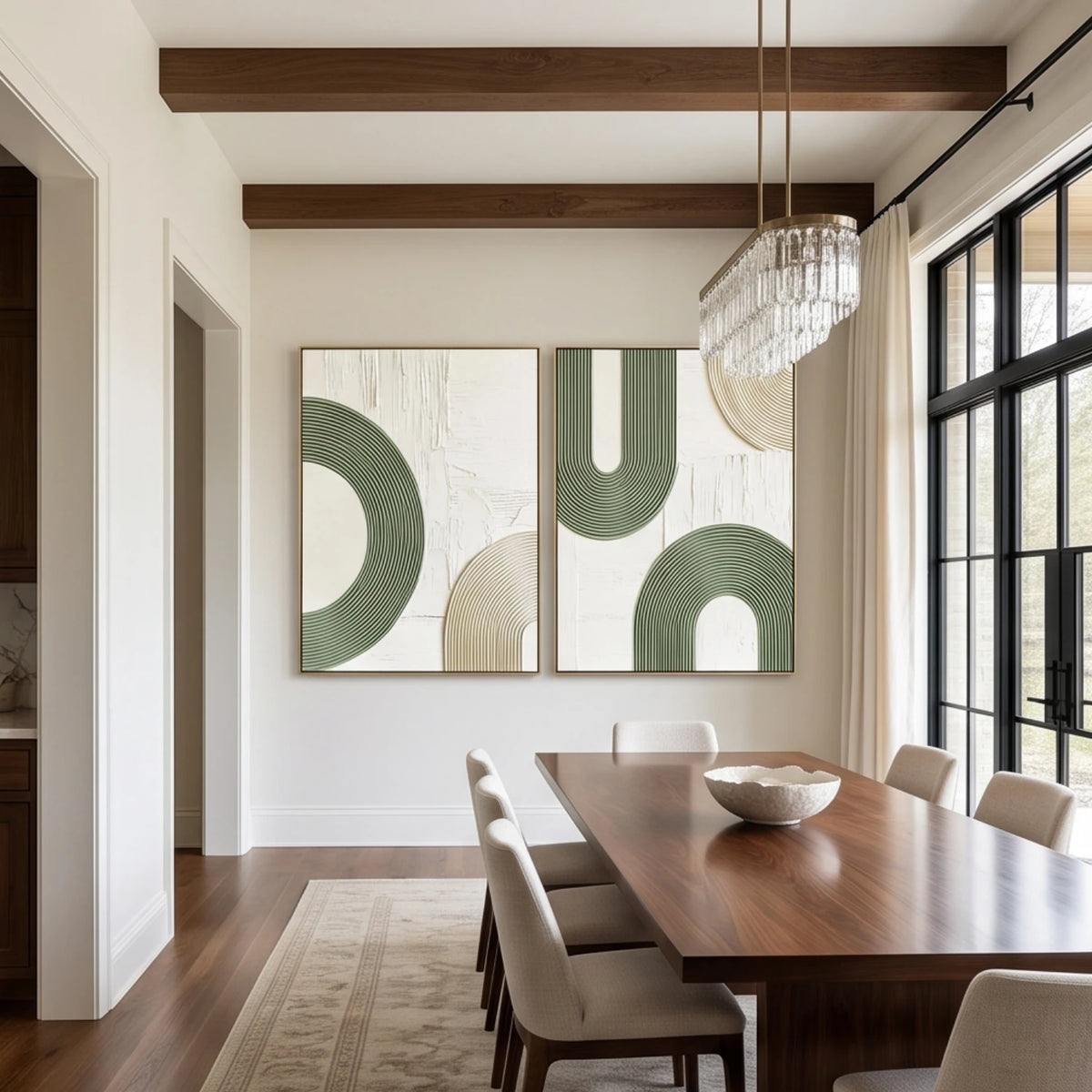 Sage Arch Rhythm — featured artwork in an interior setting