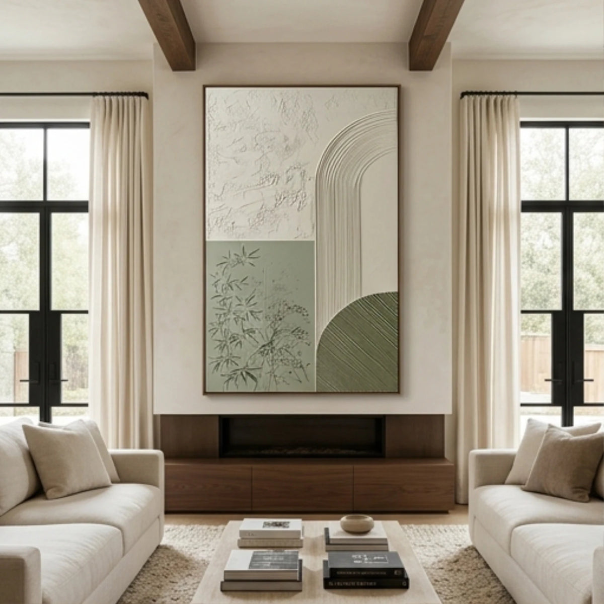Sage Botanical Arches — artwork view 4