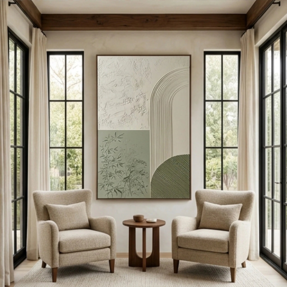 Sage Botanical Arches — artwork view 7