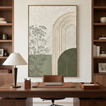 Sage Botanical Portals — featured artwork in an interior setting