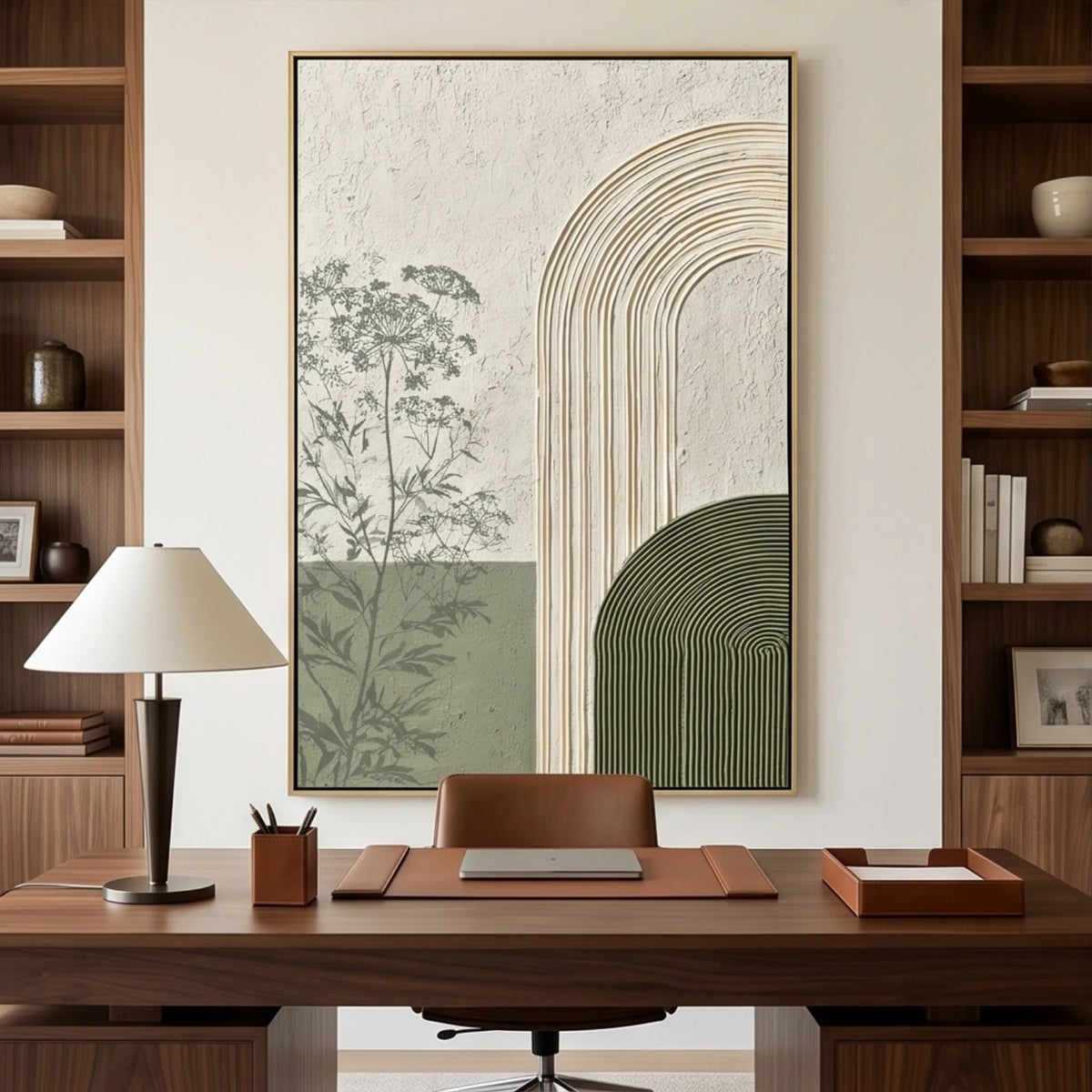 Sage Botanical Portals — featured artwork in an interior setting