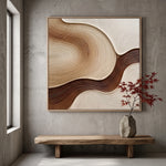 Sculpted Earth Meander — featured artwork in an interior setting
