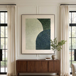 Sculpted Leaf Crescents — featured artwork in an interior setting