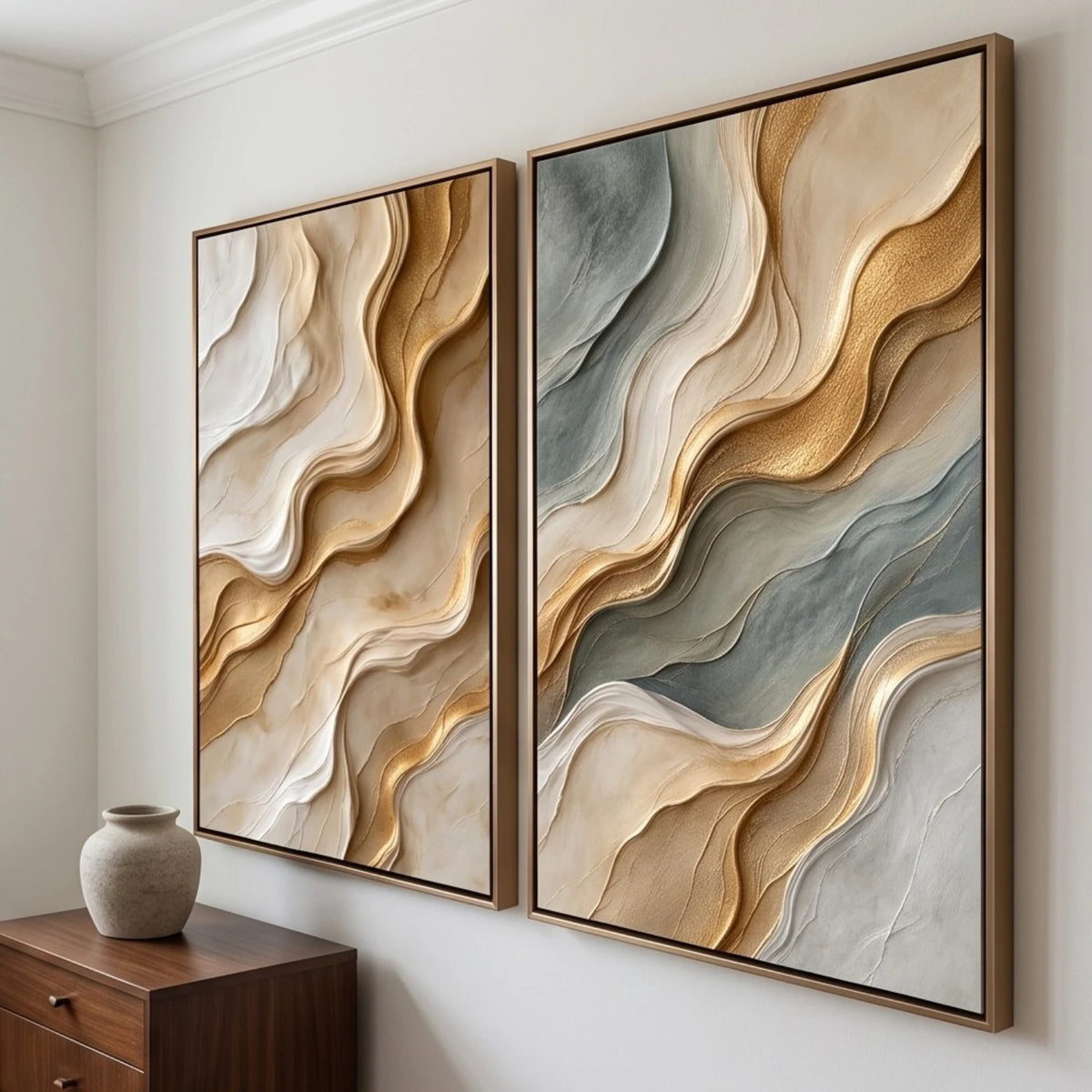 Slate and Sand Strata — artwork view 1