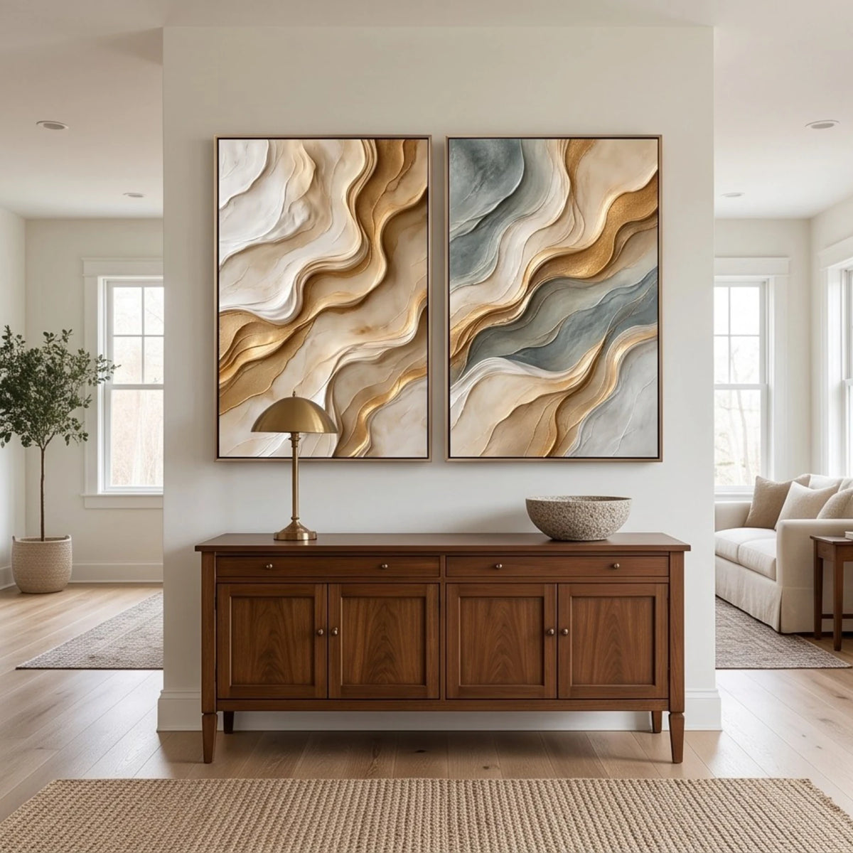 Slate and Sand Strata — artwork view 2