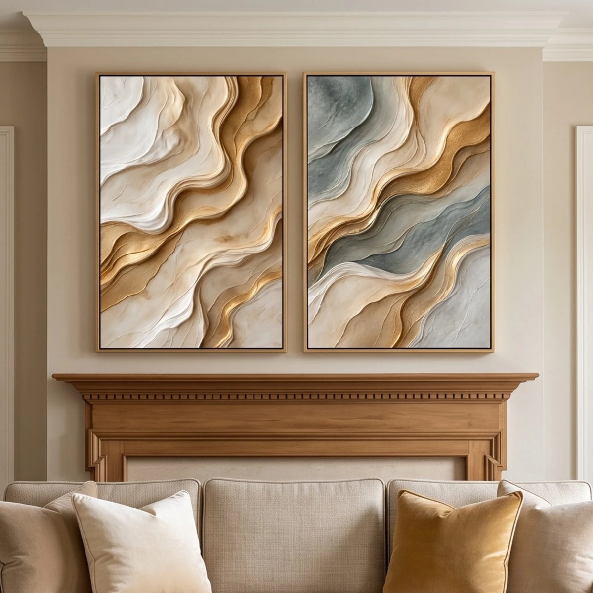 Slate and Sand Strata — artwork view 3