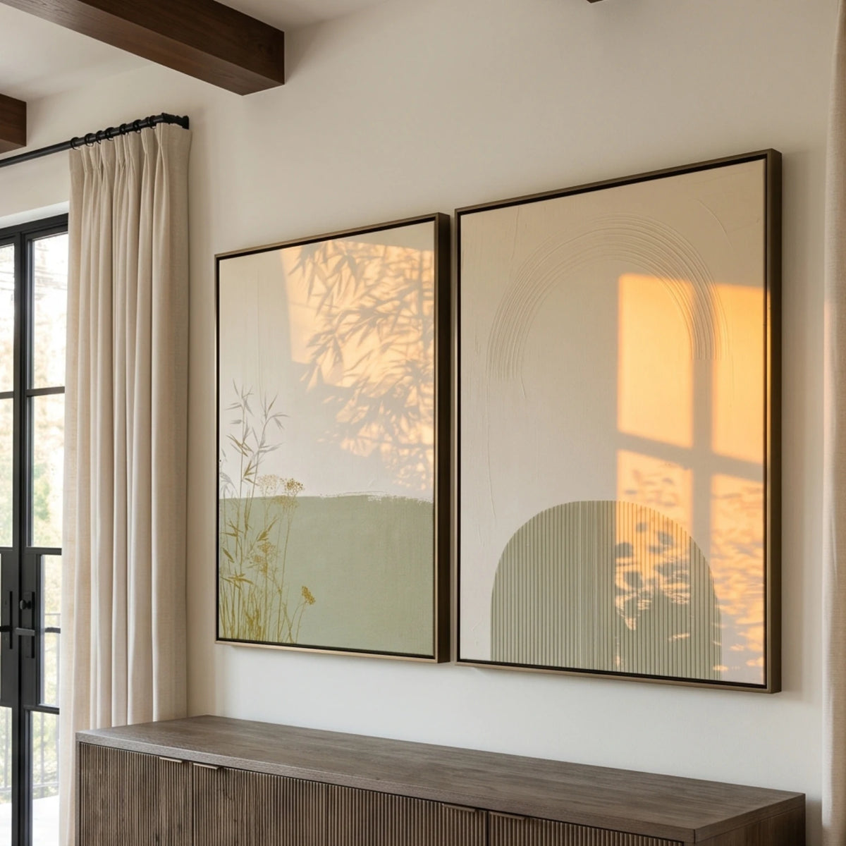 Sunlit Bamboo Duet — artwork view 2