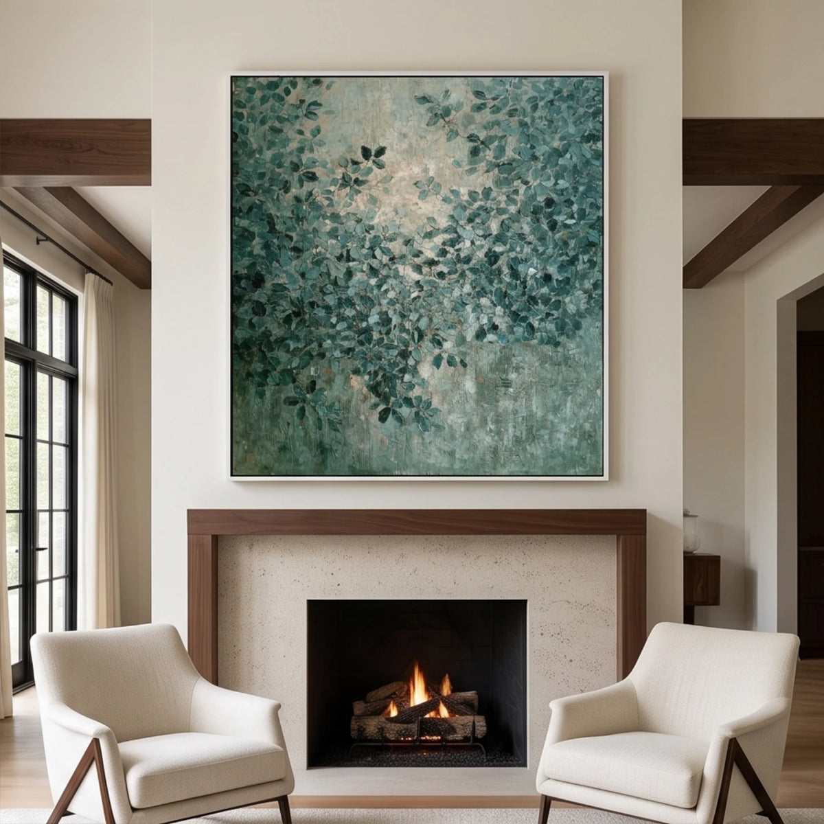 Teal Canopy Mist — artwork view 2