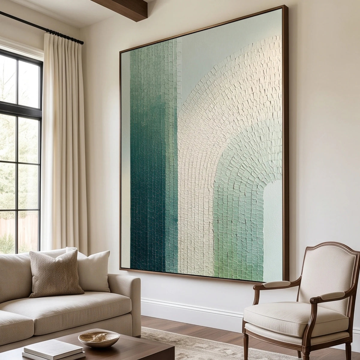 Teal Gradient Arches — artwork view 3