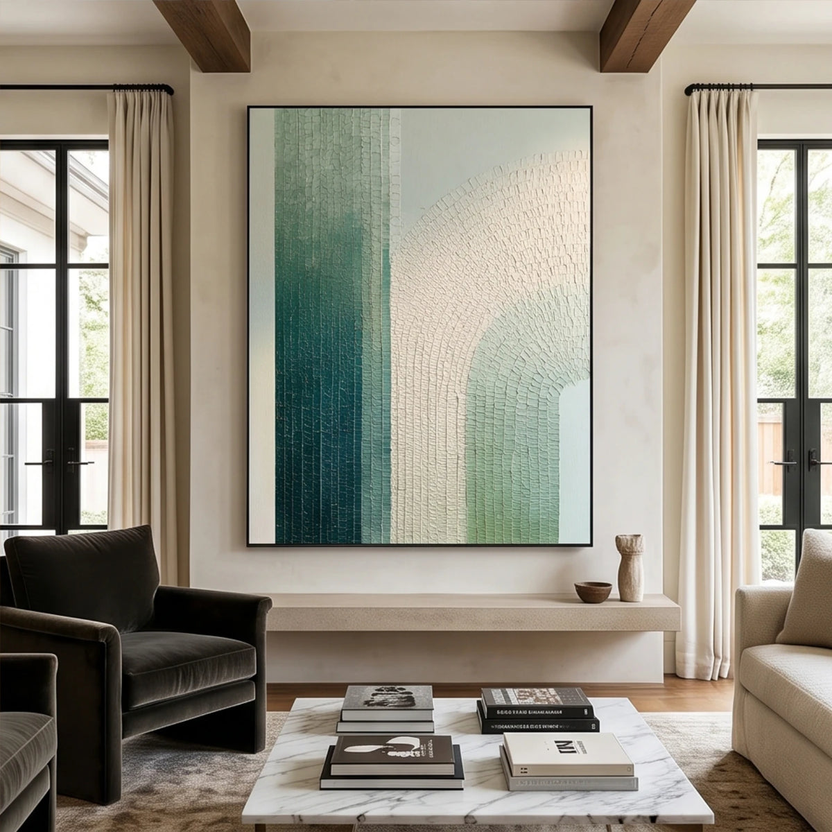 Teal Gradient Arches — artwork view 8