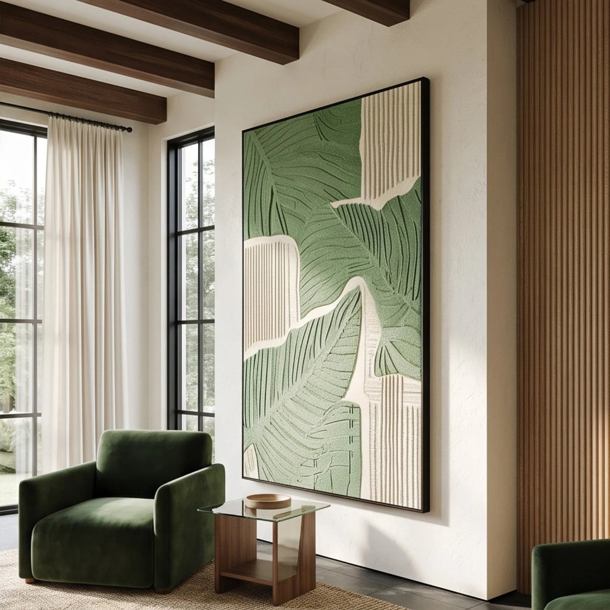 Verdant Leaf Relief — artwork view 2
