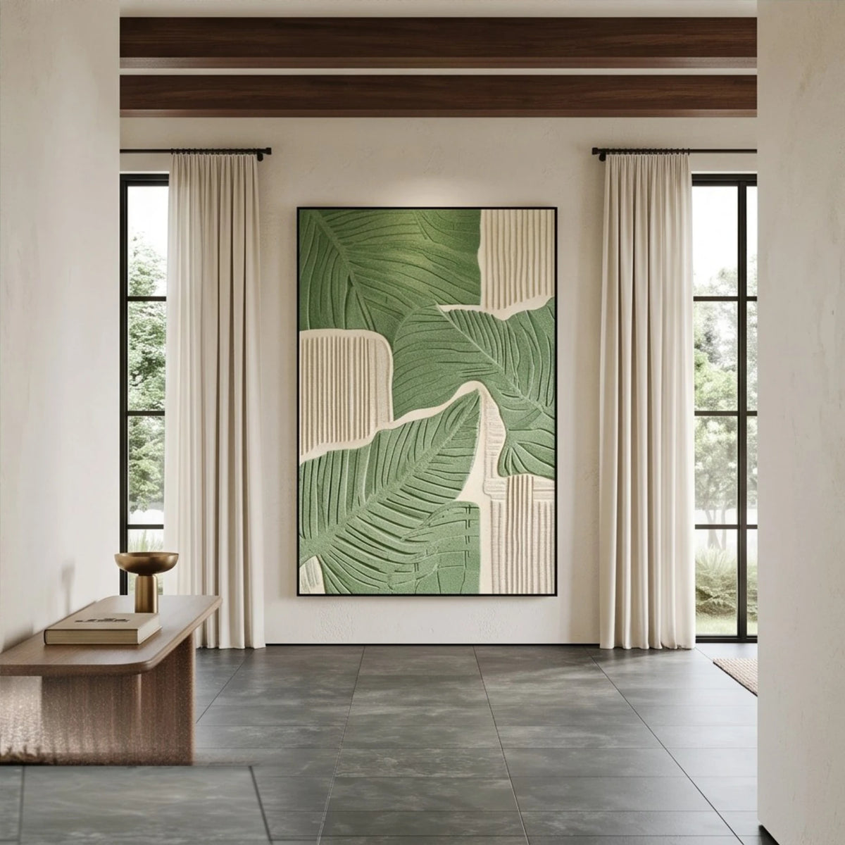 Verdant Leaf Relief — artwork view 3