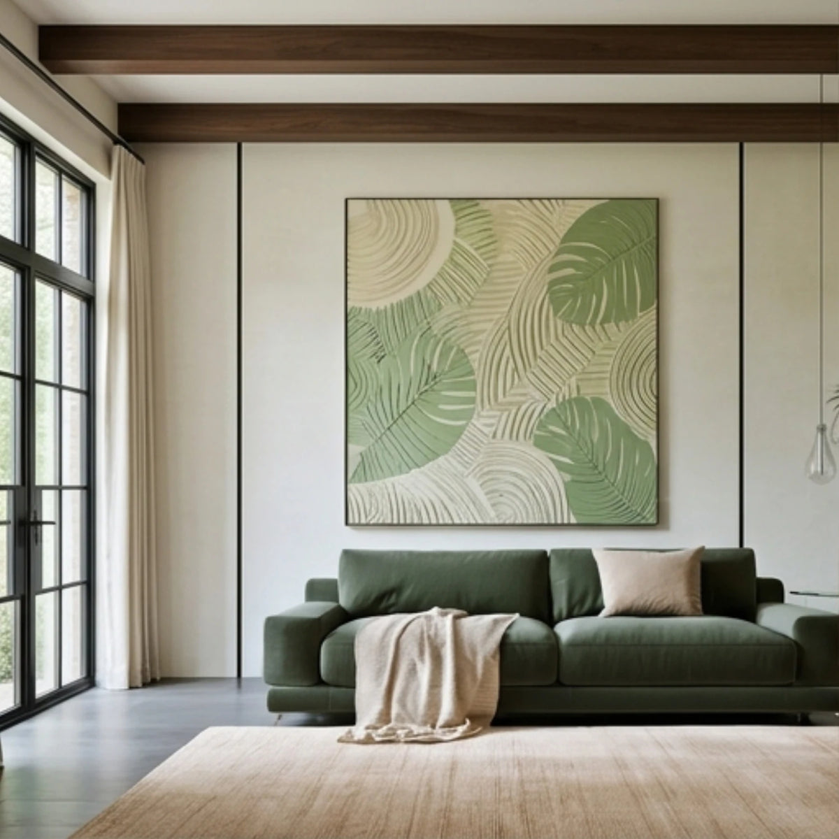 Verdant Leaf Symphony — artwork view 1