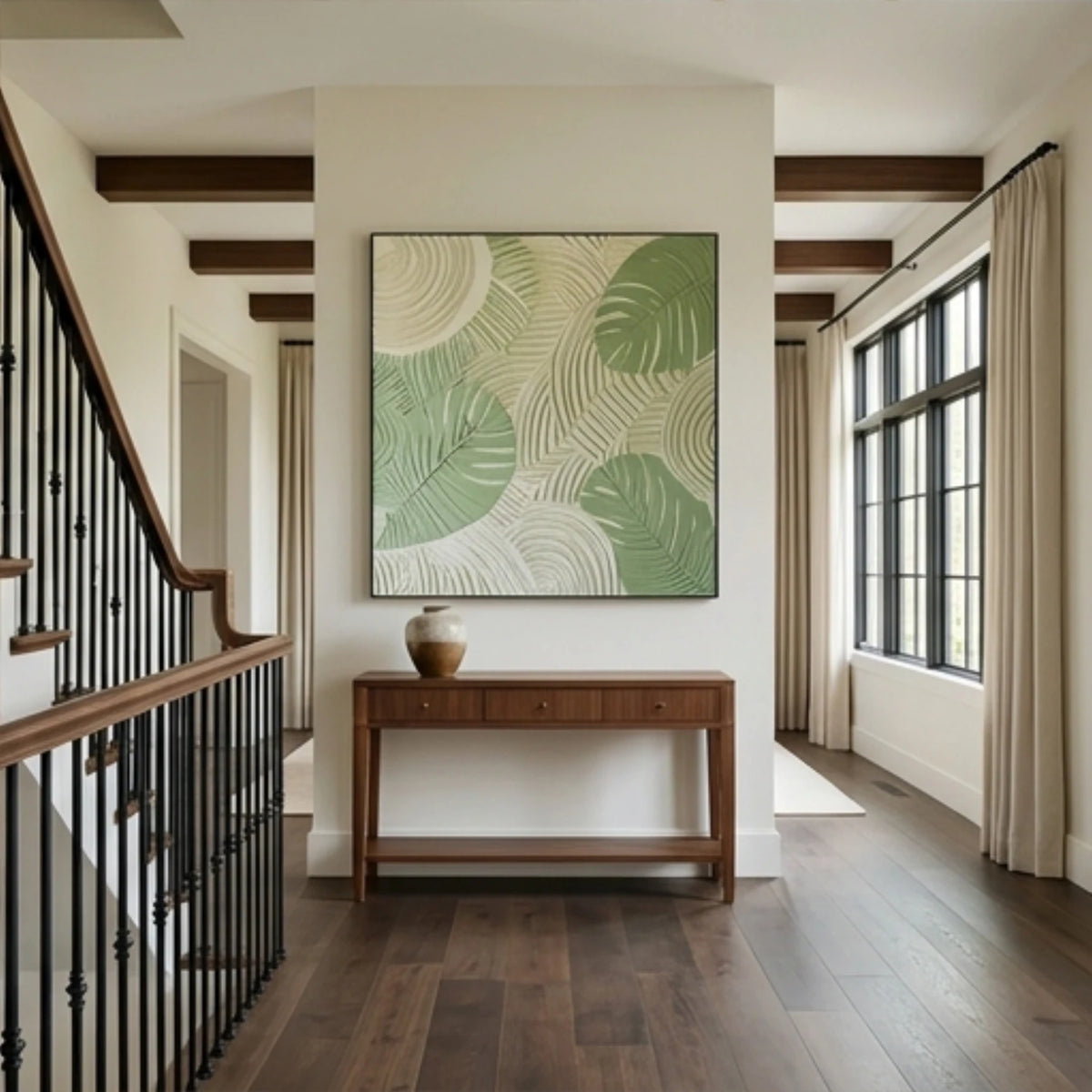 Verdant Leaf Symphony — artwork view 4