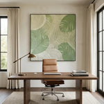 Verdant Leaf Symphony — featured artwork in an interior setting