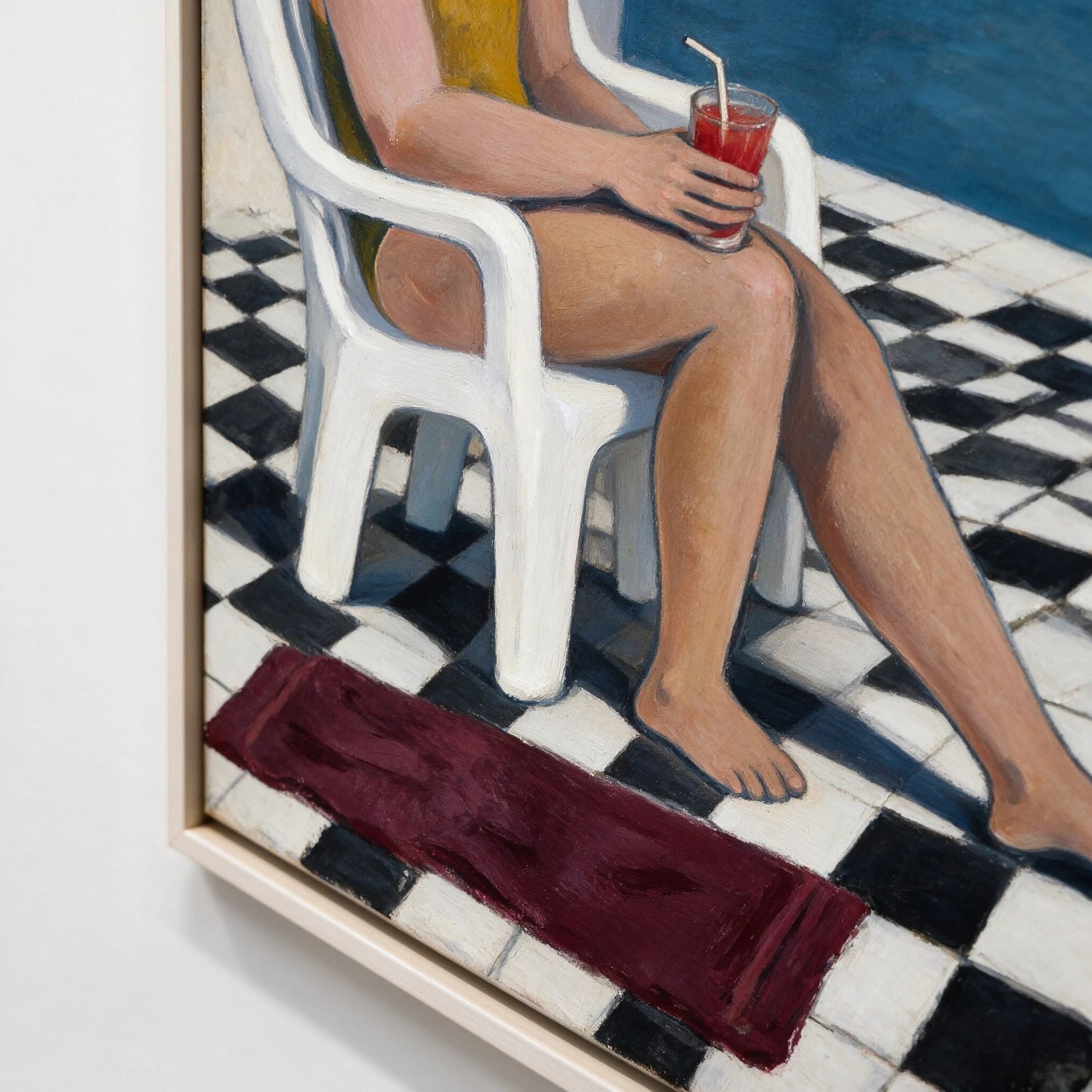 Vintage Americana Art | Poolside Quiet Hour