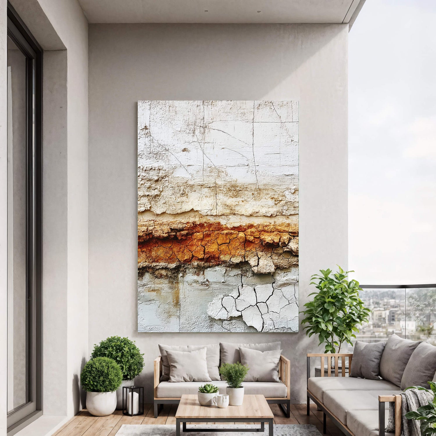 Wabi-Sabi Art | Weathered Block Collage