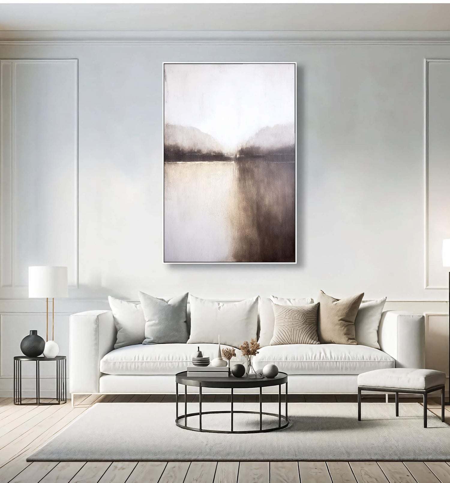 Impressionist Art | Misty Lake Reflections