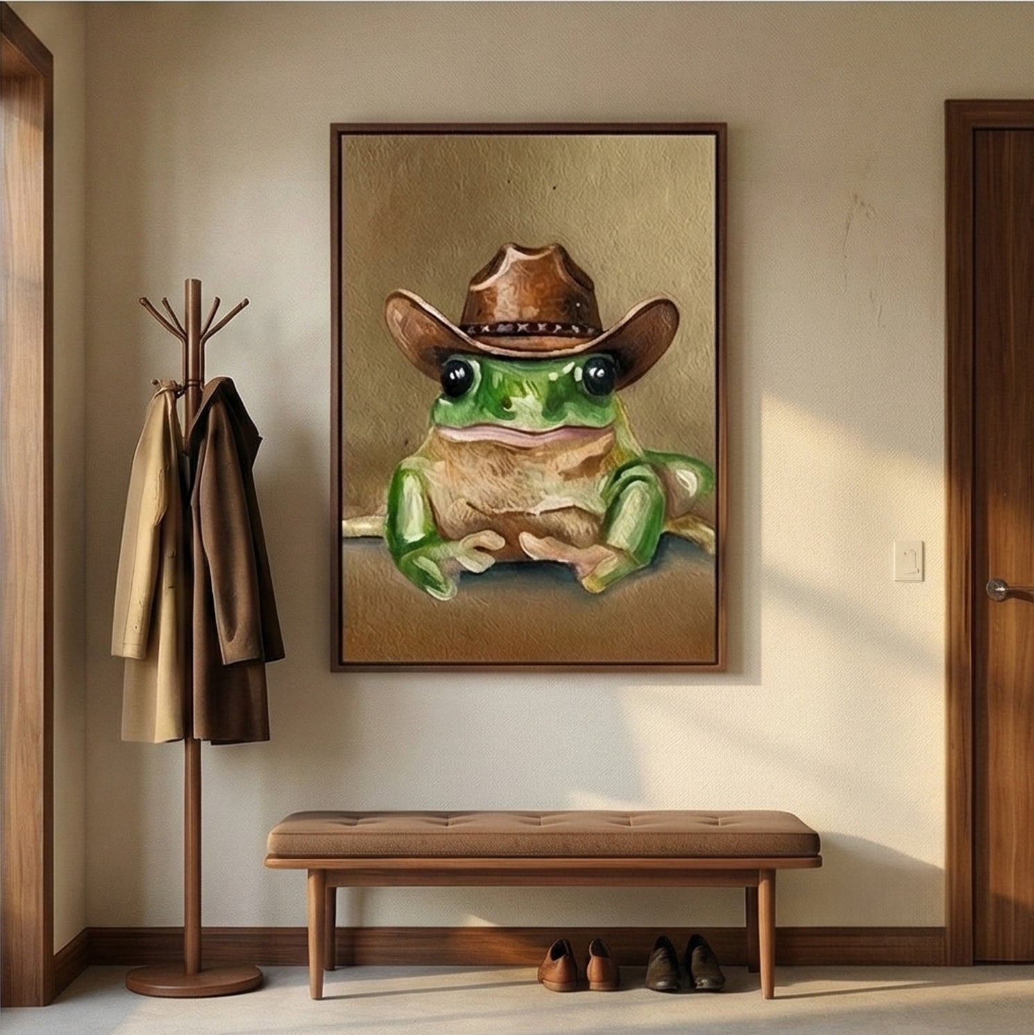 Surreal Art | Green Cowboy Frog