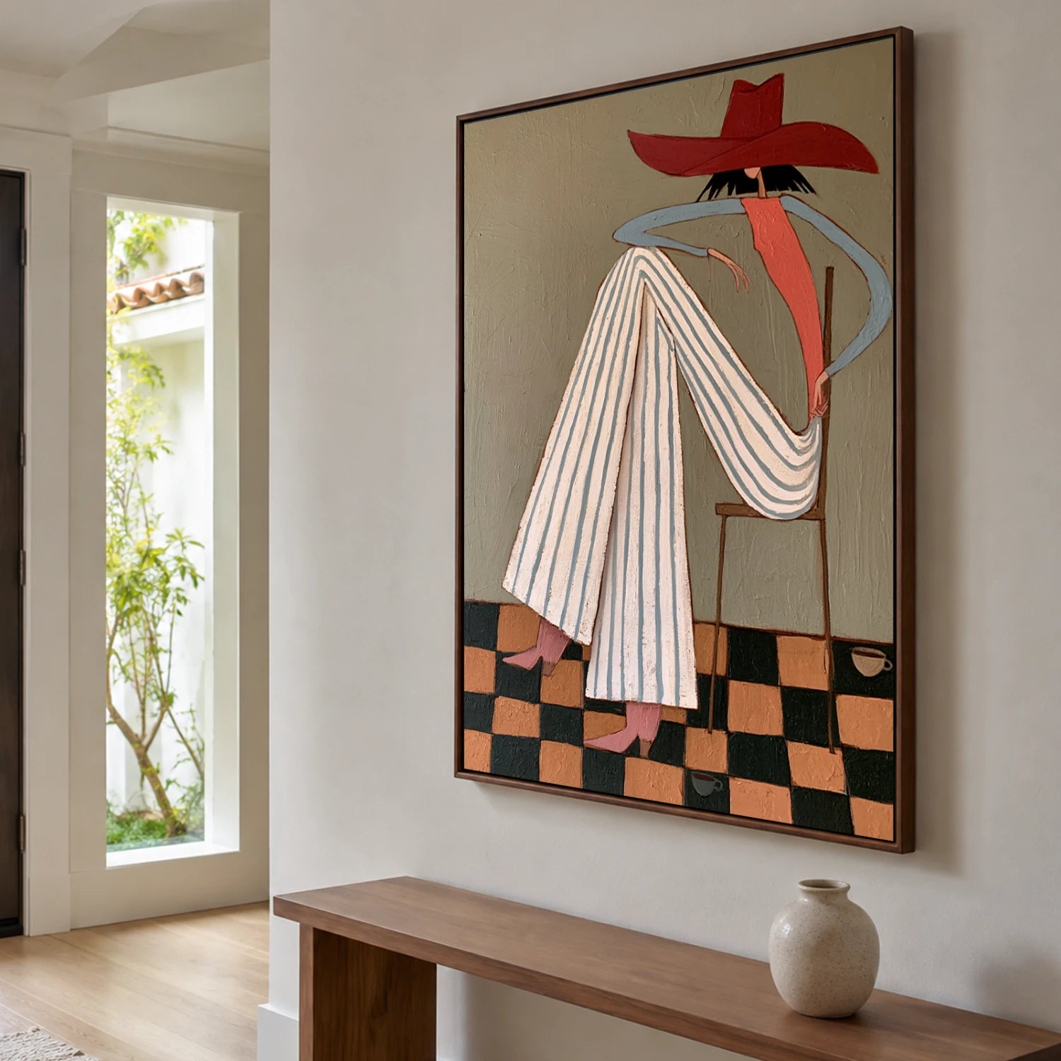 Vintage Americana Art | Checkered Leisure