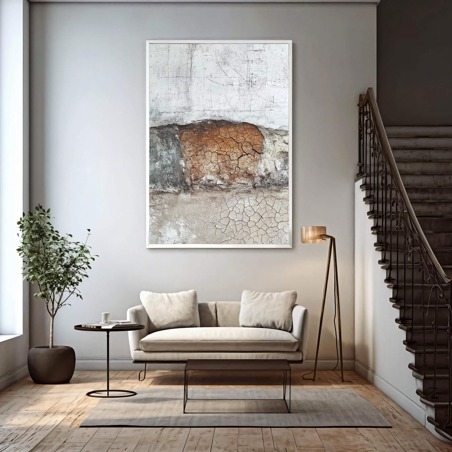 Wabi-Sabi Art | Rustic Cracked Patina