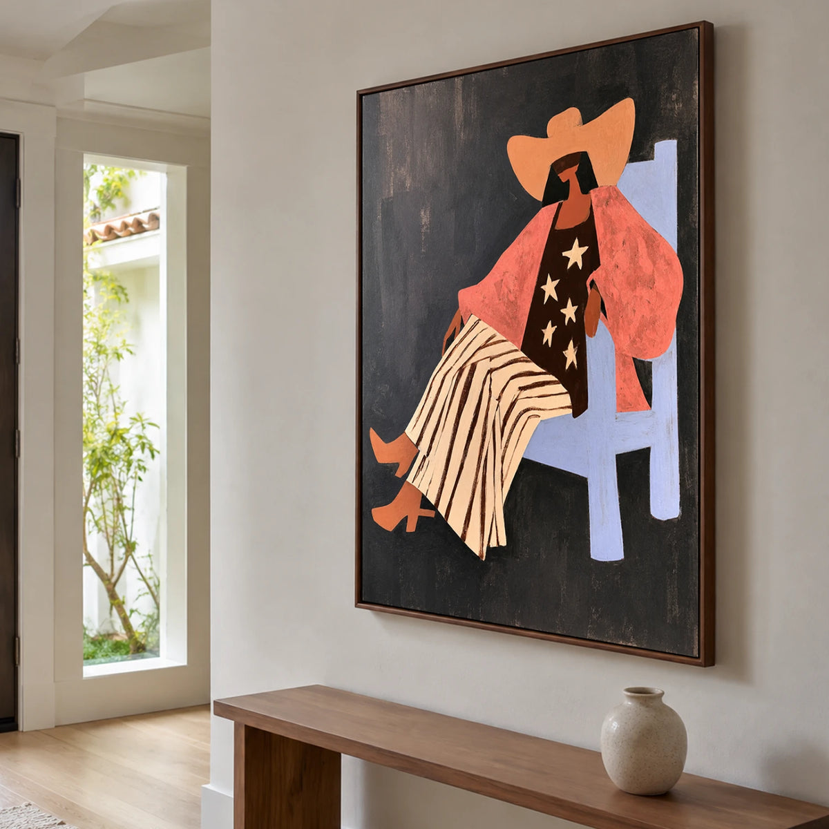 Vintage Americana Art | Star‑Kissed Solitude