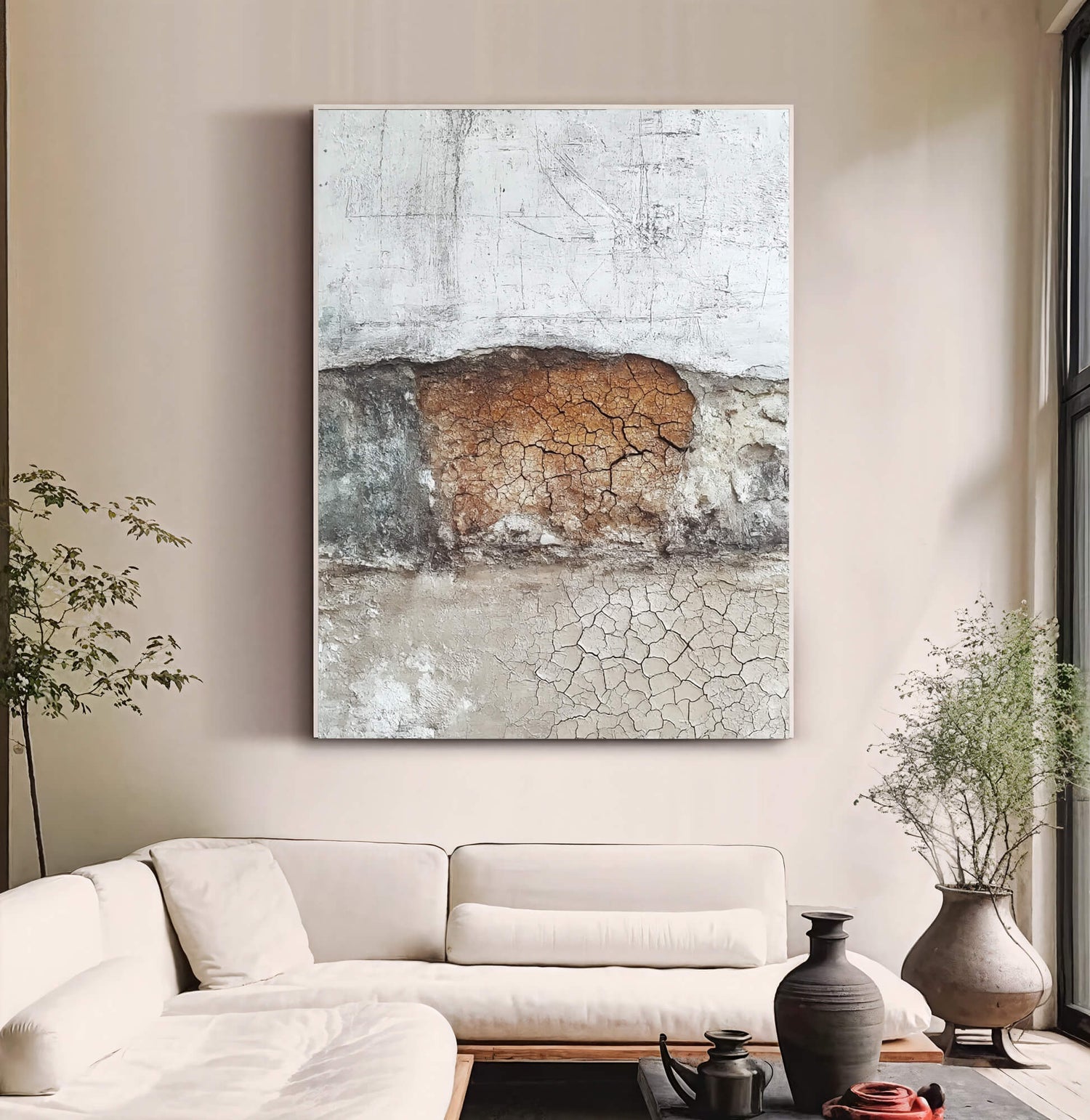 Wabi-Sabi Art | Rustic Cracked Patina